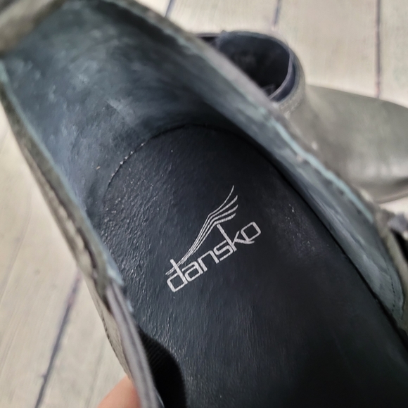 DANSKO | Harlene leather heeled side zip chelsea style ankle booties boots - Picture 9 of 10